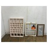 Wood Organizer, Window Frame Art, and Framed Print