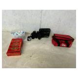 Golf Balls, Binoculars, and Marlboro Bag