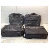 Four Black Travel Bags