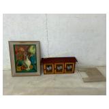 Decorative Items Including Painting and Storage
