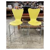 Funky yellow bar stools