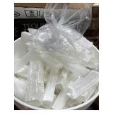 Selenite moonstone for body massage