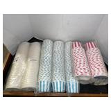 lLot of paper ice cream cups
