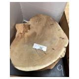 4 Piece raw cut wood disks