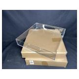 Two NEW acrylic trays