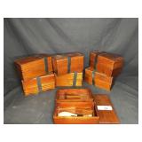 7 Handmade wood trinket boxes