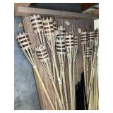10 Tiki torches - fuel not included