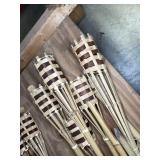 10 Tiki torches - fuel not included