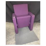 Venue Purple theater chair with base