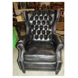 Bernhardt Leather Recliner - Onyx