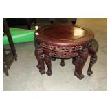 Small Nesting Table w/ 3 Nested Stools