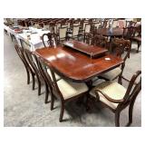 Henry Linx Dining Table & 8 Chairs w/ 2 Leaves
