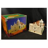 Vtg "Cali Missions" Sam Luis Rey - Lit Sculpture