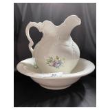 Vintage "Arnels" Ceramic Pitcher and Basin