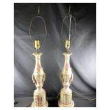 Pair Vintage hollywood regency lamps