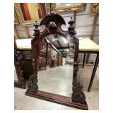 Ornate Wood Carved Wall Mirror