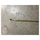 Vintage Brass Snake handled walking cane