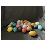 Lot of 26 "Action-Lebeco" Dyed Alabaster Eggs