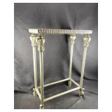 Neoclassical french cast iron antique side table