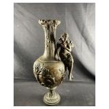 Late 19th century Sculpture deco bronze vase