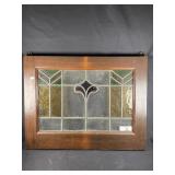 Stained Glass in Wood Frame