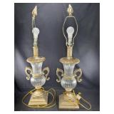 Pair of Glass accent Table Lamps