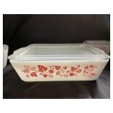 3 Pyrex Dishes with Lids - White&Fall Florals
