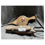 Wood Shoe/Cobbler & Vtg Fireplace Bellow