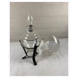 Small Art Deco Apothecary Beehive Jar with stand