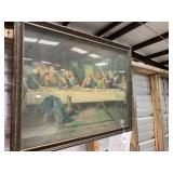 Vintage  Last Supper framed print
