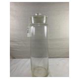 Antique Cylinder Apothecary Jar w/ top
