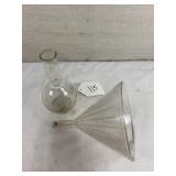 Antique Apothecary Beaker and Funnel