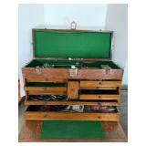 Vintage Wood Machinist Tool Chest