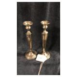 Sterling Silver candle holders 2 pc weighted