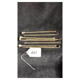 Sterling silver 8 pc strawas 3.2 oz