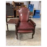 Ant. Leather Morris Chair