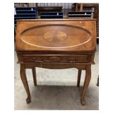 Ladies secretary w inlaid design