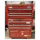 Sears Craftsman 2 pc red toolchest w welding tools