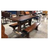 Liberty ship table with 2 benches