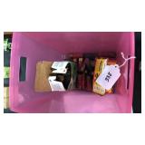 Box lot misc ammo plastic box