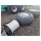 2 mounted tires & rim