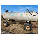 Anhydrous transport tank on gears