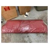 Travelall and Travelette red fabric rear seat back rest