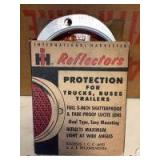 One pair of bolt on amber reflectors