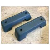 One pair blue arm rest