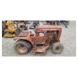 Wheel horse garden tractor with deck