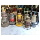 (6) Vintage Oil Lanterns