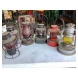 (6) Vintage Oil Lanterns