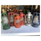 (6) Vintage Oil Lanterns