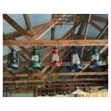 (5) Vintage Oil Lanters